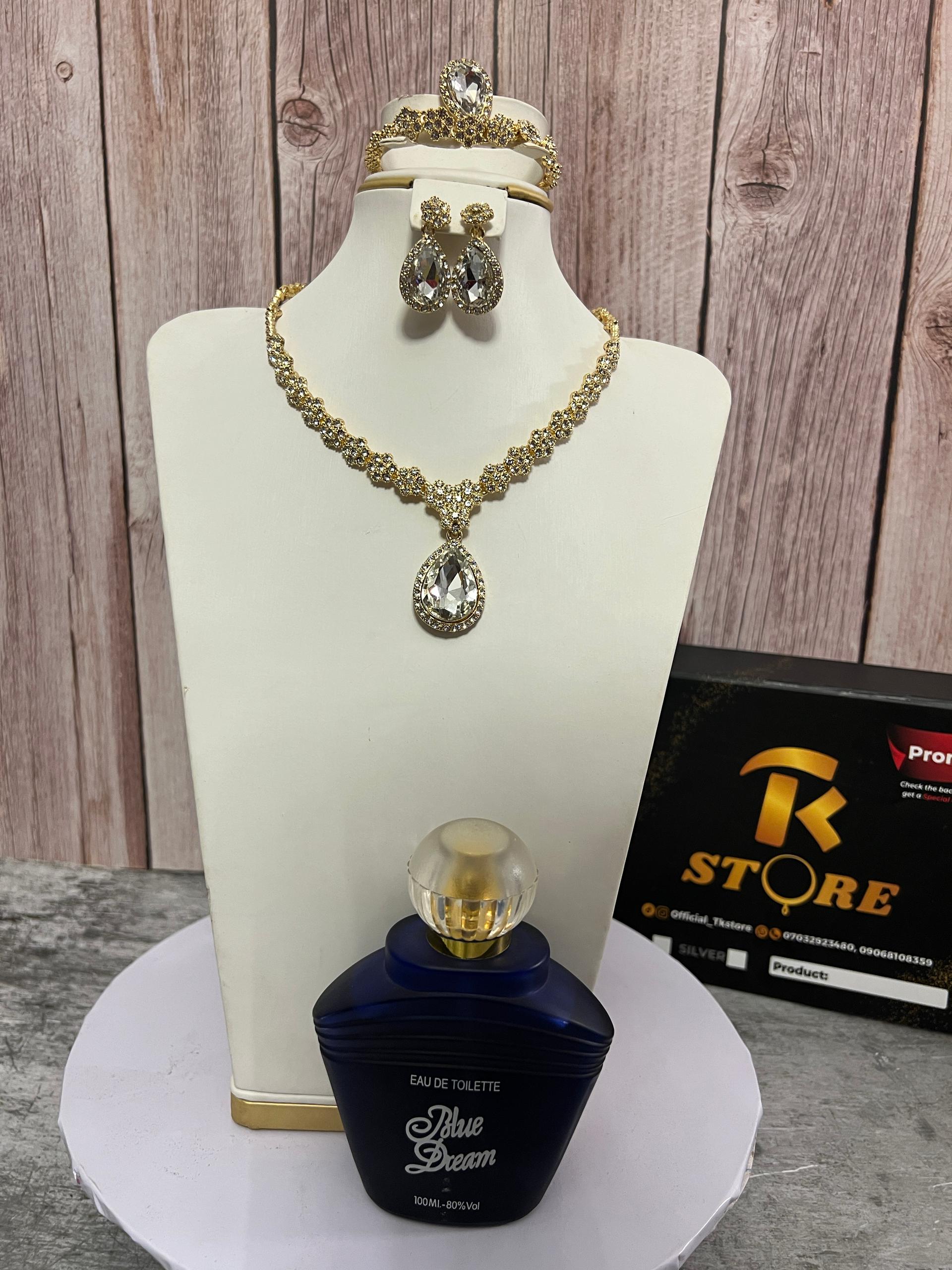 Precious stone jewelry set