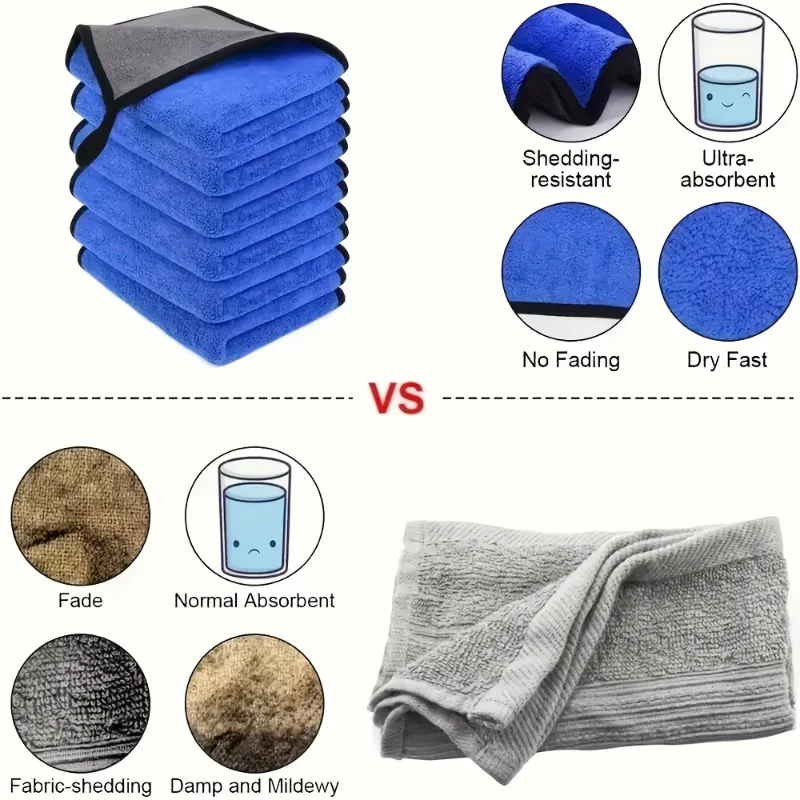 Microfibre towel vs ordinary towel